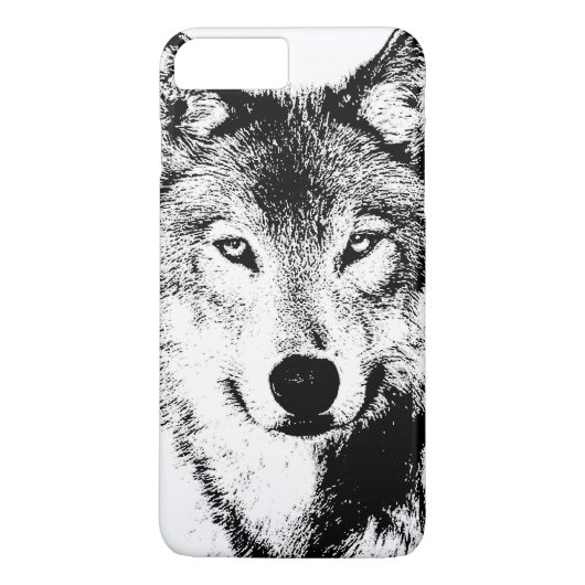 高品質ユニークウルフアートワークiPhone 7プラスケース Case-Mate iPhoneケース (裏面)