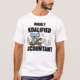 高品質会計士コアラおもしろいミーム Tシャツ