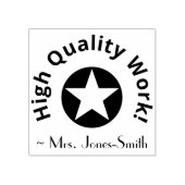 「高品質働け!」 ターターゴム印 ラバースタンプ (インプリント)