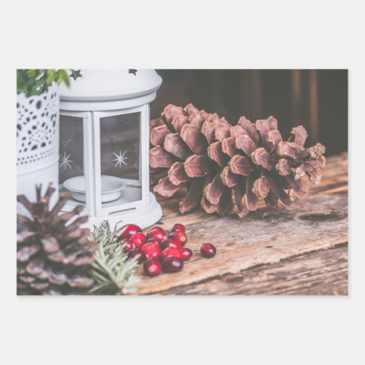 高品質素朴デザイン ラッピングペーパーシート (正面3)