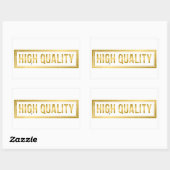 高品質 長方形シール (シート)