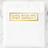 高品質 長方形シール (バッグ)