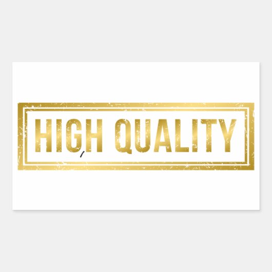 高品質 長方形シール (正面)
