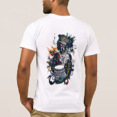 高品質Tシャツ | トレンディで丈夫で快適 Tシャツ (裏面)