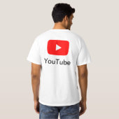 高品質YouTube Tシャツ (裏面フル)