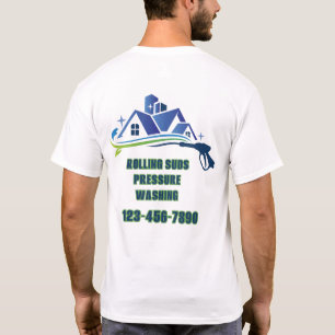 高圧洗浄ビジネスプロモーションのカスタマイズ Tシャツ