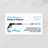 高圧洗浄 パワーワッシュ クリーニング 名刺 (裏面)