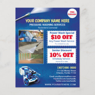 高圧洗浄 フライヤー テンプレート