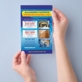 高圧洗浄 半ページ フライヤー テンプレート (ハンドル)