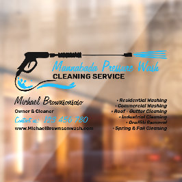 高圧洗浄 強力洗浄 ウィンドウサイン