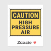 高圧空気に注意する シール (シート)