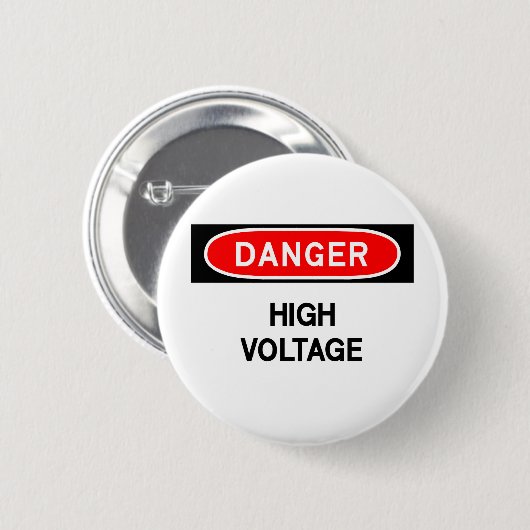 高圧 缶バッジ (正面&裏面)