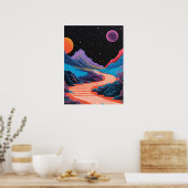 高地のコズミック・トレイル ポスター (キッチン)