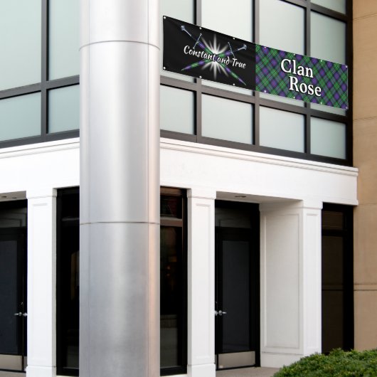 高地のフェスティバルの一族のばら色のテント 横断幕 (ビルの外側)