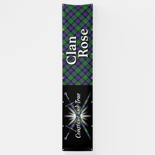 高地のフェスティバルの一族のばら色のテント 横断幕 (縦)