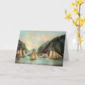 高地の挨拶状への入口 カード (黄色い花)