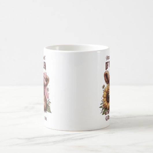 高地の牛が全ての問題である コーヒーマグカップ (中央)