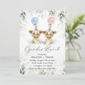 高地の牛の性別がバルーンを表示招待状 招待状 (スタンド正面)