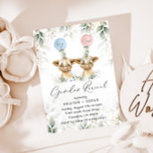 高地の牛の性別がバルーンを表示招待状 招待状