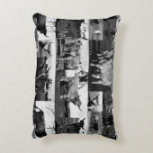 高地の牛は白黒でコラージュする アクセントクッション (裏面(縦))