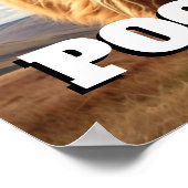 高地の牛は、トイレのおもしろいトイレをポンピング ポスター (角)