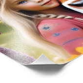 **「高地の絆：子供と牛の絆** フォトプリント            (角)