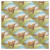 高地の雄牛 ファブリック (見本)