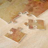 高地の風景、芸術の中の赤い鹿 ジグソーパズル (側面)