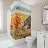 高地牛の水色#3 シャワーカーテン (インサイチュ)