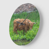 高地牛柱時計 ラージ壁時計 (傾斜)