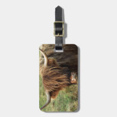 高地牛荷物のラベル ラゲッジタグ (正面縦)