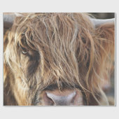 高地牛顔 ラッピングペーパー (フラット)