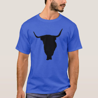高地牛黒のプリント Tシャツ