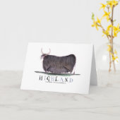 高地牛、贅沢なfernandes カード (黄色い花)