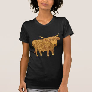 高地牛(鳴き声) Tシャツ