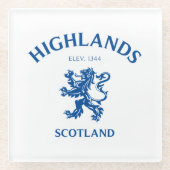 高地 ガラスコースター (正面)