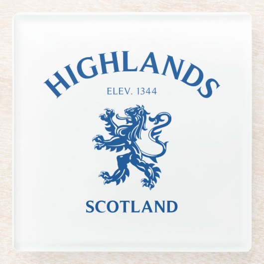 高地 ガラスコースター (正面)