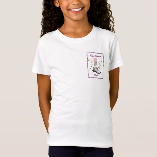 高女の子らし眉Tシャツ Tシャツ (正面)