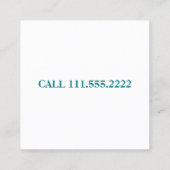 高層ウィンドウ洗浄 スクエア名刺 (裏面)