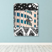 高層ウインドウワッシャ キャンバスプリント (インサイチュ (ウッドフロア))