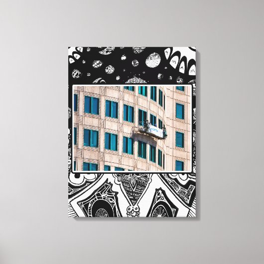 高層ウインドウワッシャ キャンバスプリント (正面)