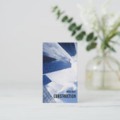 高層ビルの都市景観の青空 名刺 (スタンド正面)