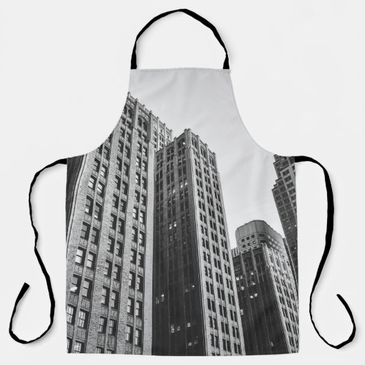 高層ビルドの低角度グレースケール写真 エプロン (正面)