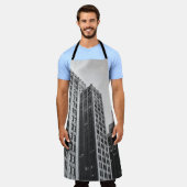 高層ビルドの低角度グレースケール写真 エプロン (着用した状態)