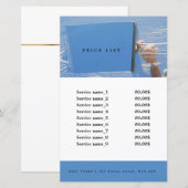 高層ビル窓掃除サービス料金表 (正面/裏面)