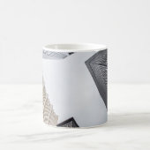 高層写真の低角度撮影建物 コーヒーマグカップ (中央)