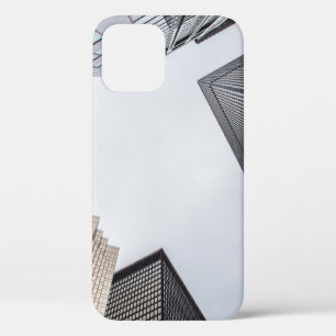 高層写真の低角度撮影建物 iPhone 12ケース
