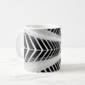 高層撮影の低角撮影建物 コーヒーマグカップ (正面左)