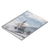 高山の冬の景色の教会 ノートブック (左側)