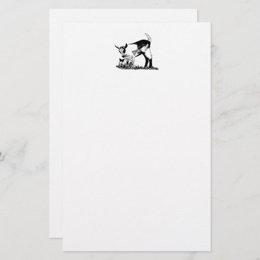 高山の子供 便箋 (正面/裏面)